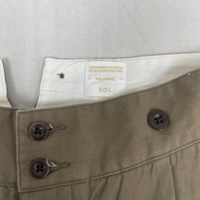 古着 USED パンツ ワークパンツ、ペインターパンツ Phlannel SOL バック アジャスター ワイド チノパンツ カーキオリーブ / カーキオリーブ / メンズ USED 古着 中古 50161459