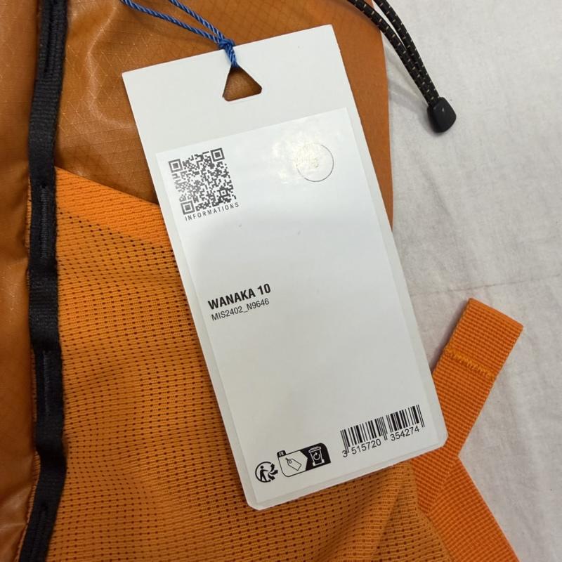 ミレー MILLET リュックサック、デイパック リュックサック、デイバッグ WANAKA 10 MIS2402 N9646 超軽量 小型リュック orange - ロゴ、文字 橙 / オレンジ / orange レディース USED 古着 中古 50161461