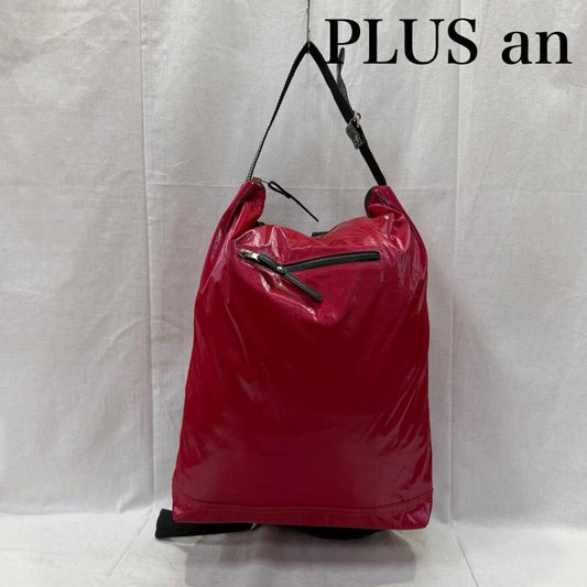 古着 USED リュックサック、デイパック リュックサック、デイバッグ PLUS an 2way リュックサック ハンドバッグ 光沢素材 マゼンタ×シルバー - マゼンタ / マゼンタ / レディース USED 古着 中古 50161465