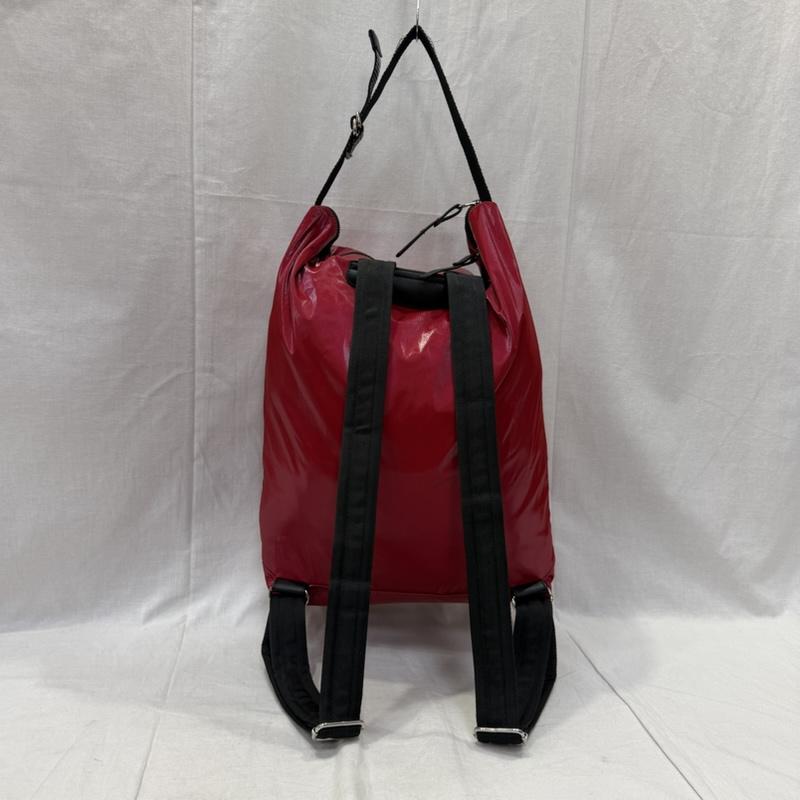 古着 USED リュックサック、デイパック リュックサック、デイバッグ PLUS an 2way リュックサック ハンドバッグ 光沢素材 マゼンタ×シルバー - マゼンタ / マゼンタ / レディース USED 古着 中古 50161465