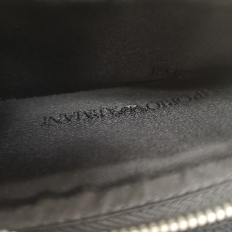 エンポリオアルマーニ EMPORIO ARMANI 財布 長財布 ラウンドファスナー 長財布 ロングウォレット - 黒 / ブラック / black メンズ USED 古着 中古 50161469