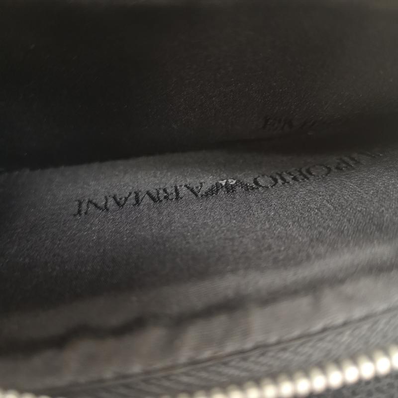 エンポリオアルマーニ EMPORIO ARMANI 財布 長財布 ラウンドファスナー 長財布 ロングウォレット - 黒 / ブラック / black メンズ USED 古着 中古 50161469