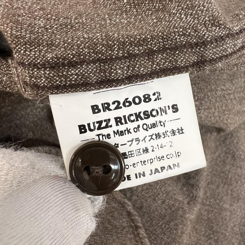 バズリクソンズ Buzz Rickson s シャツ、ブラウス 長袖 BR26082 コットン・コバート ワークシャツ シャンブレー M 茶 / ブラウン / brown メンズ USED 古着 中古 50161471