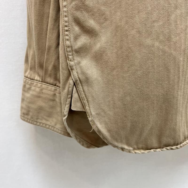 バズリクソンズ Buzz Rickson s シャツ、ブラウス 長袖 ヘリンボーン ワークシャツ BR26081 M ベージュ / ベージュ / beige メンズ USED 古着 中古 50161472