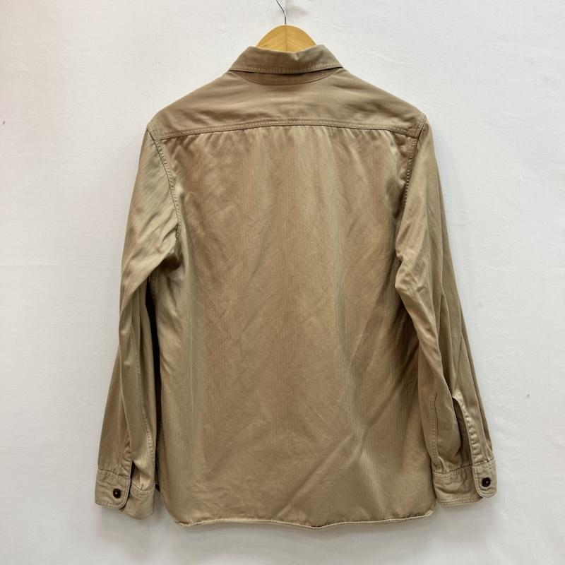 バズリクソンズ Buzz Rickson s シャツ、ブラウス 長袖 ヘリンボーン ワークシャツ BR26081 M ベージュ / ベージュ / beige メンズ USED 古着 中古 50161472