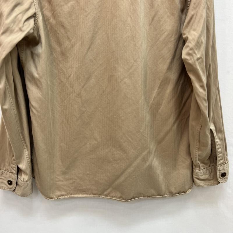 バズリクソンズ Buzz Rickson s シャツ、ブラウス 長袖 ヘリンボーン ワークシャツ BR26081 M ベージュ / ベージュ / beige メンズ USED 古着 中古 50161472