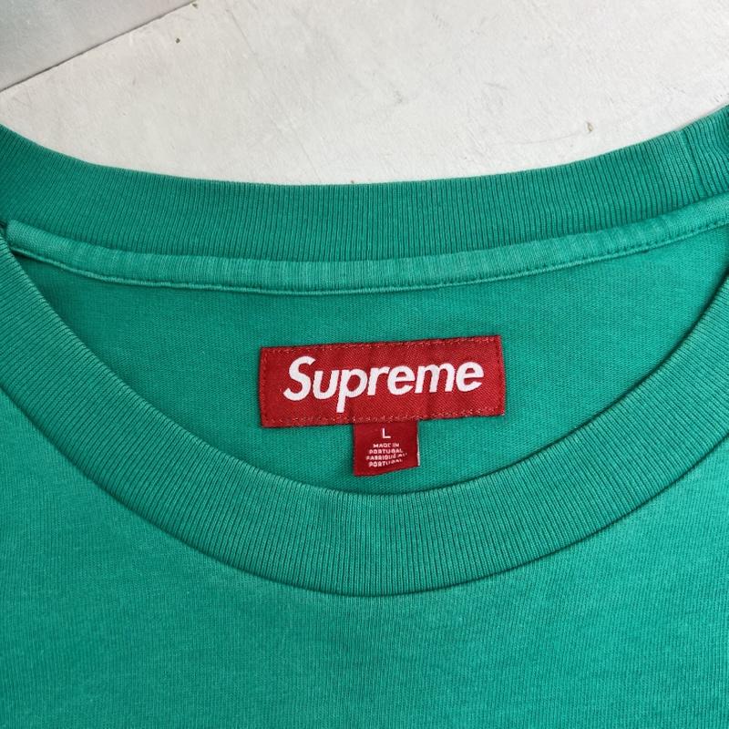 シュプリーム Supreme Tシャツ 長袖 24ss Small Box L/S Tee スモールボックス ロゴ ロンT L 緑 / グリーン / green メンズ USED 古着 中古 50161476