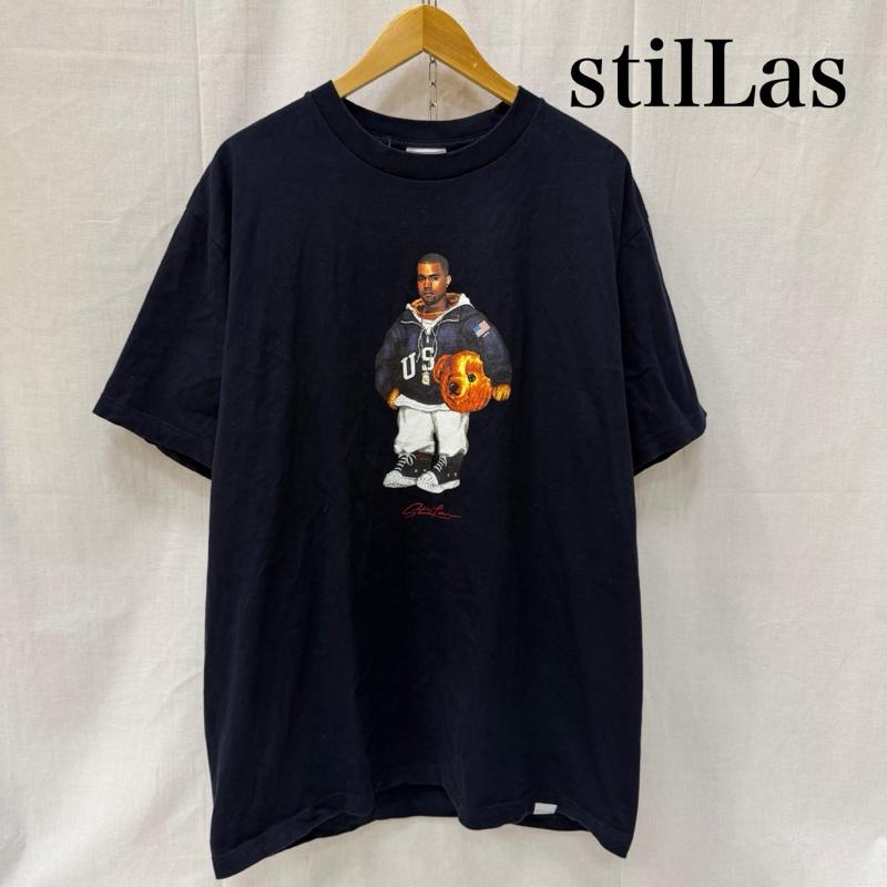 古着 USED Tシャツ 半袖 Stilas DROP OUT BEAR Kanye West カニエ Ye イェ navy XL XL プリント X キャラクター 紺 / ネイビー / navy メンズ USED 古着 中古 50161482