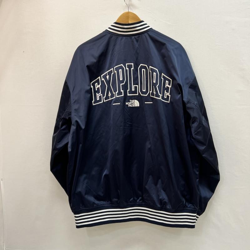 ザノースフェイス THE NORTH FACE ジャケット、上着 ジャンパー、ブルゾン SPORTY BOMBER JACKET NJ3BR03J スタジャン XL 紺 / ネイビー / navy メンズ USED 古着 中古 50161483