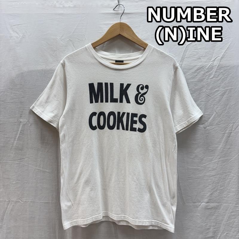 ナンバーナイン NUMBER (N)INE Tシャツ 半袖 MILK＆COOKIES ミルクアンドクッキー クルーネック 半袖 Tシャツ 2 白 / ホワイト / white メンズ USED 古着 中古 50161492