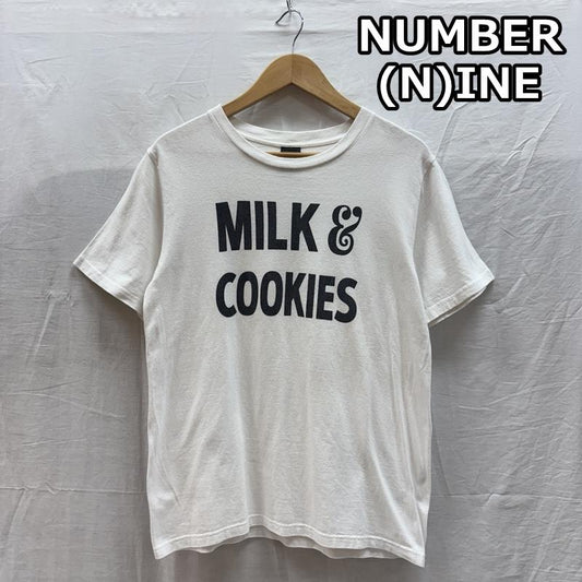 ナンバーナイン NUMBER (N)INE Tシャツ 半袖 MILK＆COOKIES ミルクアンドクッキー クルーネック 半袖 Tシャツ 2 白 / ホワイト / white メンズ USED 古着 中古 50161492