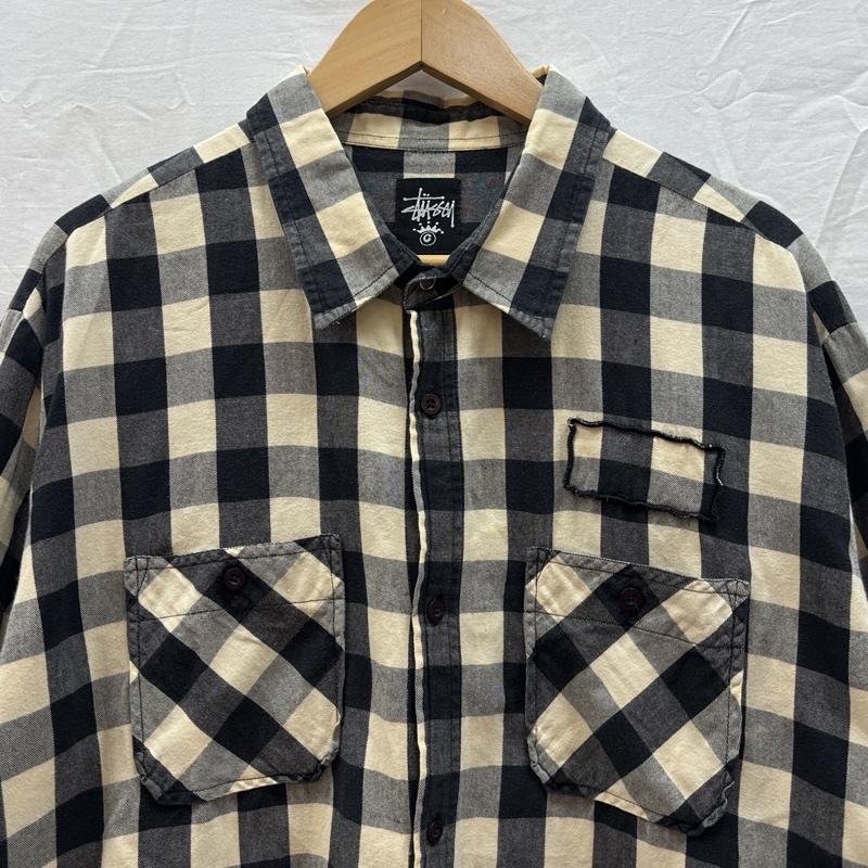 ステューシー STUSSY シャツ、ブラウス 半袖 インド製 バッファローチェック ビッグサイズ 半袖 シャツ XL メンズ USED 古着 中古 50161496