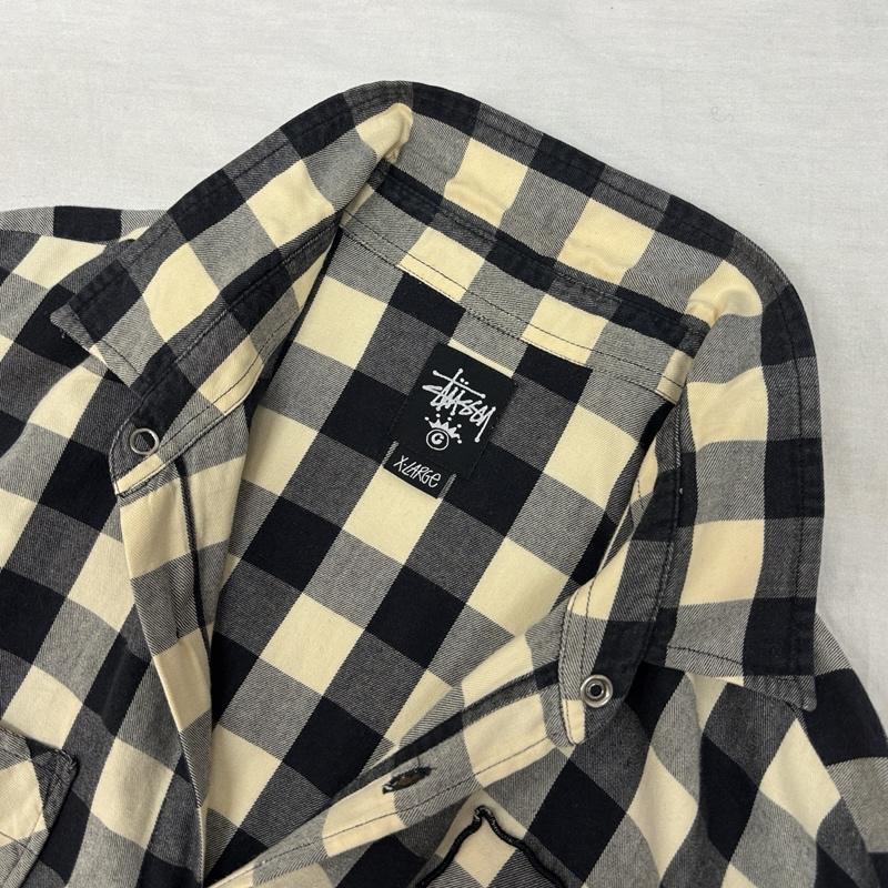 ステューシー STUSSY シャツ、ブラウス 半袖 インド製 バッファローチェック ビッグサイズ 半袖 シャツ XL メンズ USED 古着 中古 50161496