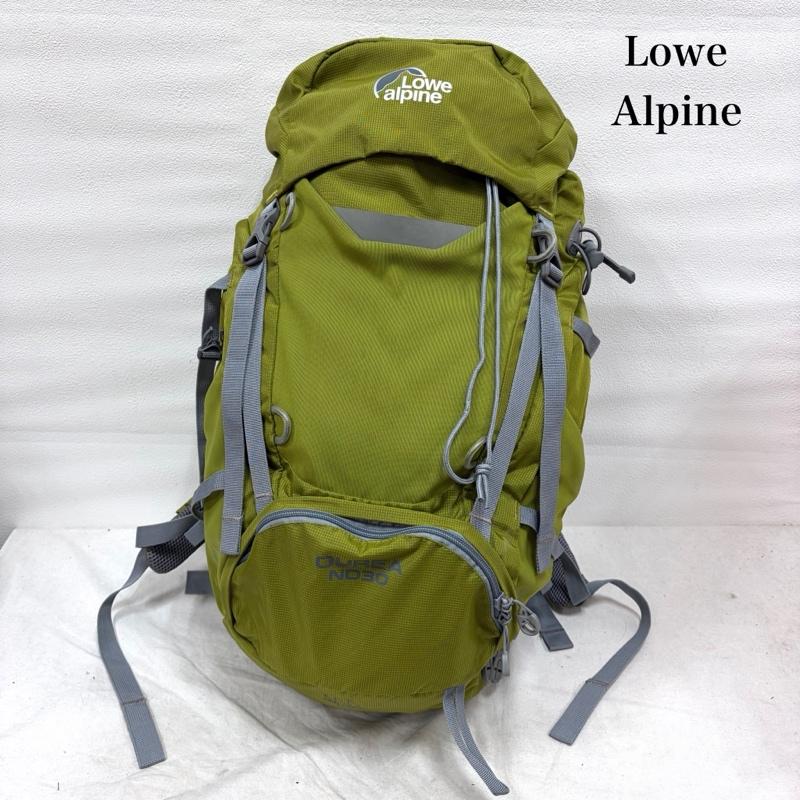 ロウアルパイン Lowe alpine リュックサック、デイパック リュックサック、デイバッグ DUREA ND30 リュック デイパック メッシュ レインカバー付き 大容量 アウトドア バックパック - ロゴ、文字 X プリント 黄緑 / イエローグリーン / メンズ USED 古着 中古 50161497