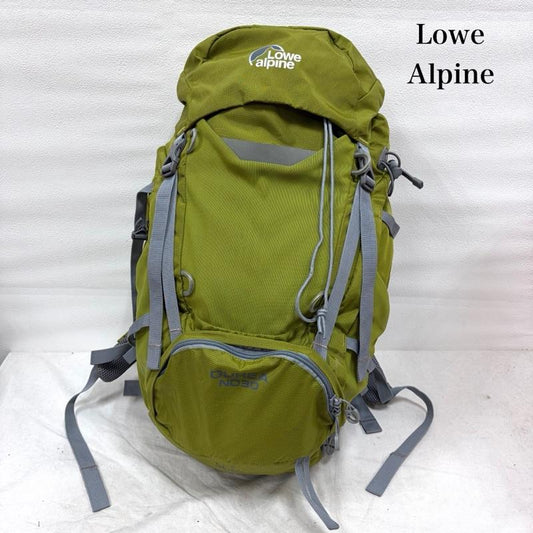 ロウアルパイン Lowe alpine リュックサック、デイパック リュックサック、デイバッグ DUREA ND30 リュック デイパック メッシュ レインカバー付き 大容量 アウトドア バックパック - ロゴ、文字 X プリント 黄緑 / イエローグリーン / メンズ USED 古着 中古 50161497