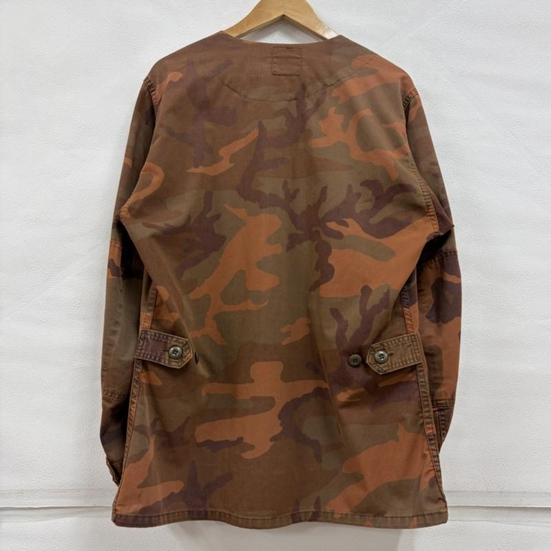 ＵＳフルギ US古着 ジャケット、上着 ジャケット、ブレザー US ARMY 後染め アメリカ軍 ウッドランド カモ ジャケット ミリタリー 迷彩 - カモフラージュ柄・迷彩 橙 / オレンジ / orange X カーキ / カーキ / khaki X 茶 / ブラウン / brown メンズ USED 古着 中古 50161499