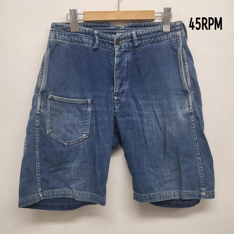フォーティーファイブアールピーエム 45RPM パンツ ショートパンツ コットンデニムハーフパンツ インディゴ サイズ30 30インチ メンズ USED 古着 中古 50161505
