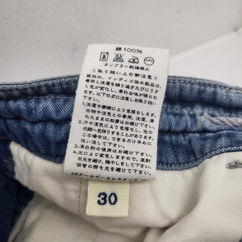 フォーティーファイブアールピーエム 45RPM パンツ ショートパンツ コットンデニムハーフパンツ インディゴ サイズ30 30インチ メンズ USED 古着 中古 50161505