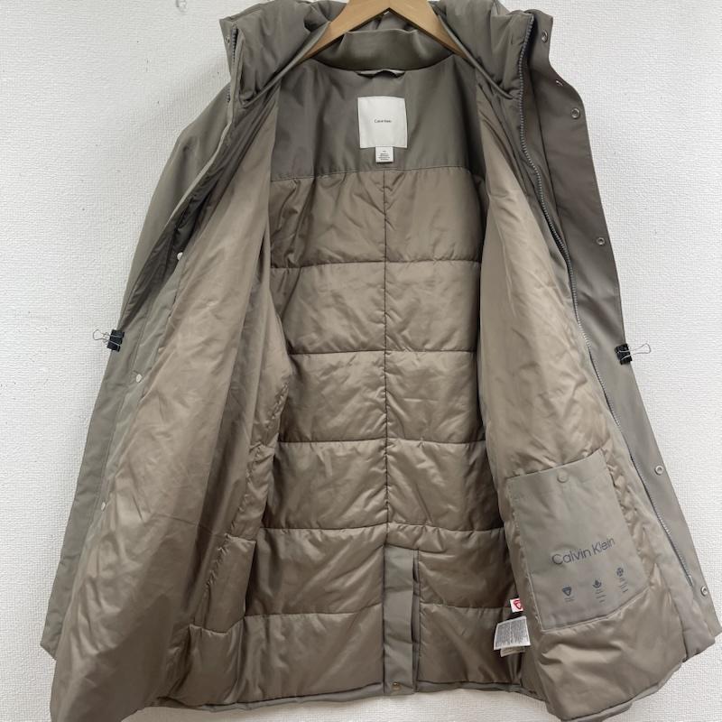 シーケーカルバンクライン CK CalvinKlein コート ダウンコート グレージュ ジップアップ ダウンコート 中綿 ジャケット ベージュ / ベージュ / beige メンズ USED 古着 中古 50161506