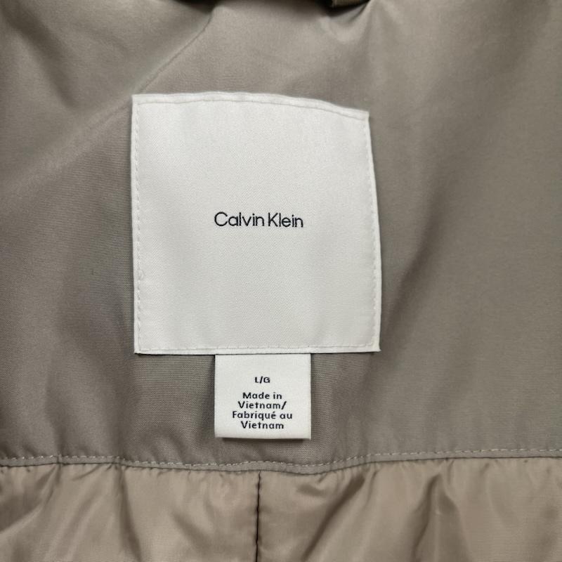 シーケーカルバンクライン CK CalvinKlein コート ダウンコート グレージュ ジップアップ ダウンコート 中綿 ジャケット ベージュ / ベージュ / beige メンズ USED 古着 中古 50161506