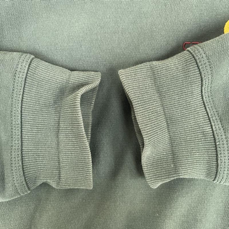 カーハート Carhartt トレーナー 長袖 ロゴ刺繍 クルーネック スウェットシャツ トレーナー L 緑 / グリーン / green メンズ USED 古着 中古 50161511