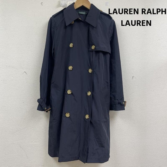 ローレンラルフローレン LAUREN RALPH LAUREN コート コート一般 ダブルブレスト ウエスト ベルトトレンチ ロング コート XS 紺 / ネイビー / navy レディース USED 古着 中古 50161515
