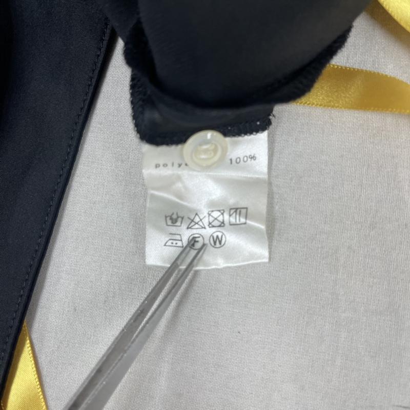 古着 USED シャツ、ブラウス 半袖 ha|za|ma 20ss 結ぶリボンシャツ 変形 ロングシャツ ワンピース 黒 / ブラック / black メンズ USED 古着 中古 50161522