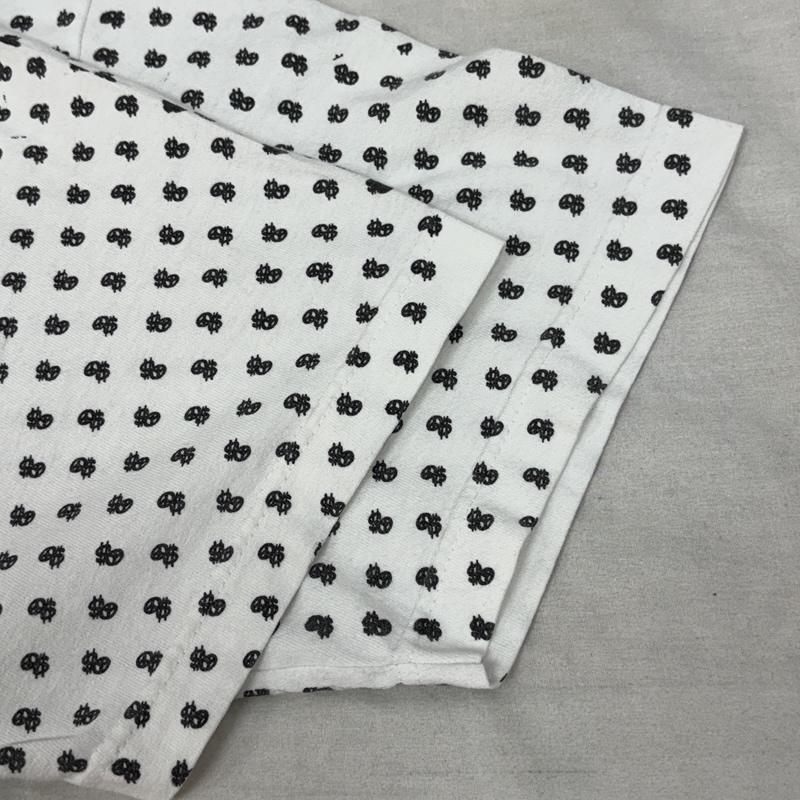 ステューシー STUSSY Tシャツ 半袖 ロゴ 総柄 ストックロゴ ビッグサイズ 半袖 クルーネック Tシャツ XL 白 / ホワイト / white X 黒 / ブラック / black メンズ USED 古着 中古 50161524