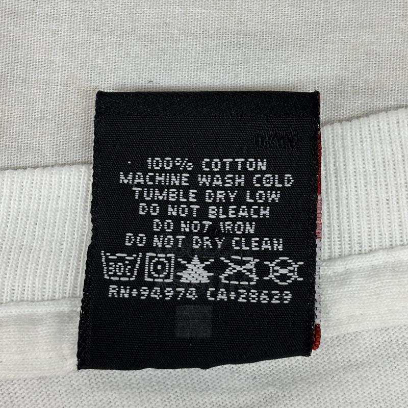 ステューシー STUSSY Tシャツ 半袖 00年代 ギア 歯車 総柄 プリント クルーネック Tシャツ ビッグサイズ 00s XXL 白 / ホワイト / white メンズ USED 古着 中古 50161525