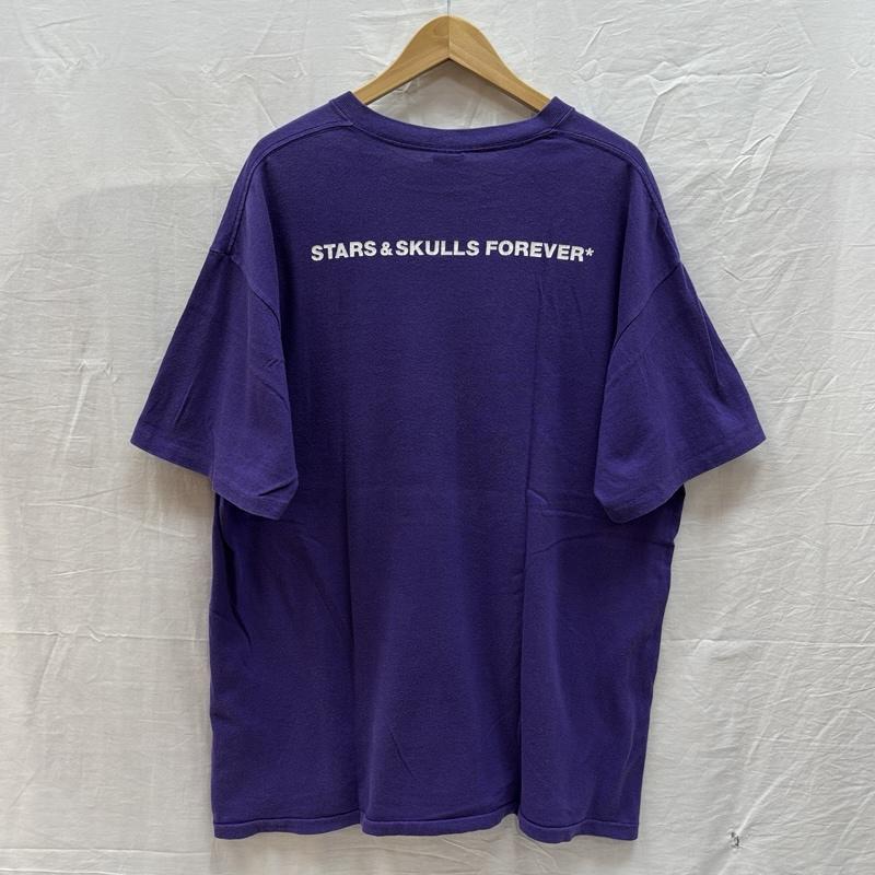 ステューシー STUSSY Tシャツ 半袖 00年代 星条旗柄 スカル Sリンク クルーネック 半袖 Tシャツ 00s XL メンズ USED 古着 中古 50161527