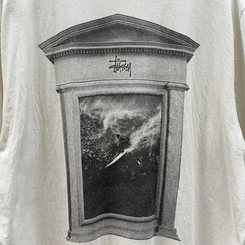 ステューシー STUSSY Tシャツ 半袖 22SS SURF TOMB PIGMENT TEE サーフ トゥーム ピグメント ストックロゴ Tシャツ XL 白 / ホワイト / white メンズ USED 古着 中古 50161530