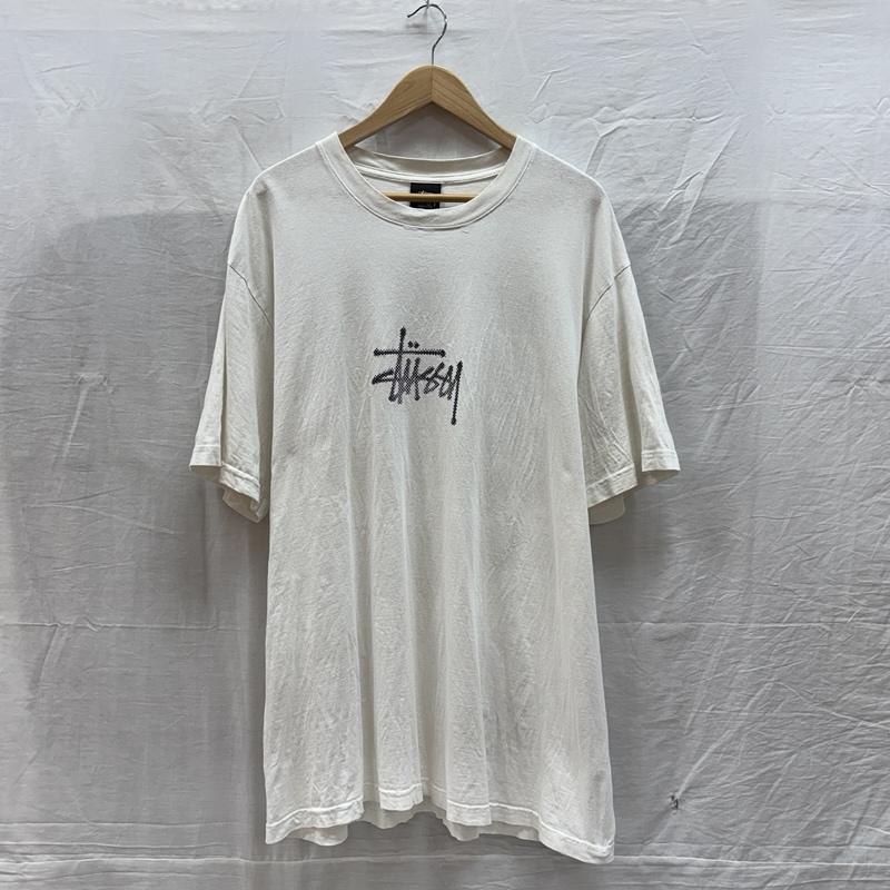 ステューシー STUSSY Tシャツ 半袖 22SS SURF TOMB PIGMENT TEE サーフ トゥーム ピグメント ストックロゴ Tシャツ XL 白 / ホワイト / white メンズ USED 古着 中古 50161530
