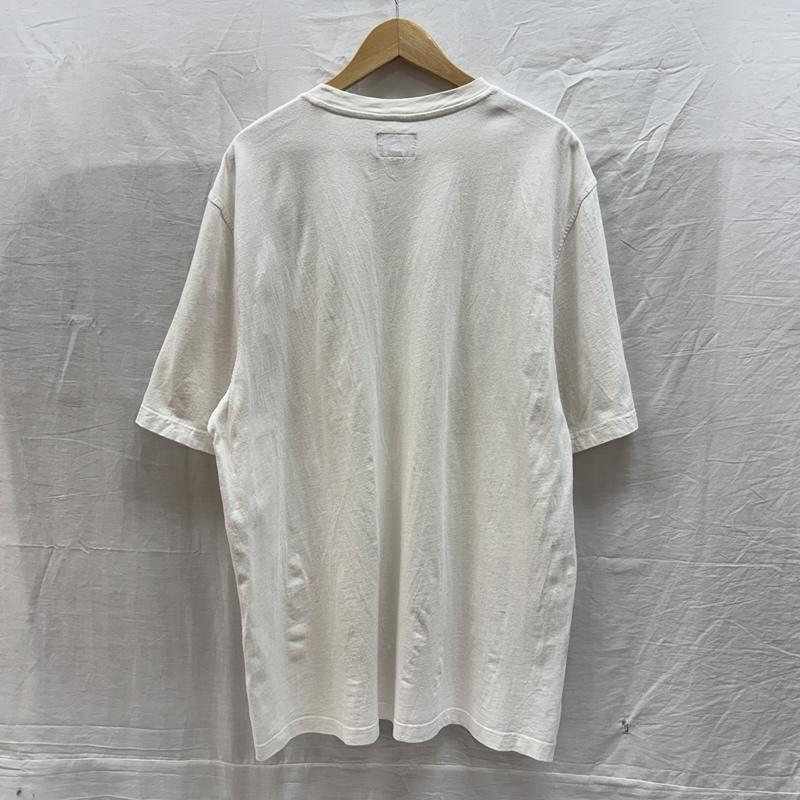 ステューシー STUSSY Tシャツ 半袖 クラウンロゴ 刺繍 ポケット Tシャツ ポケT ビッグサイズ XL 白 / ホワイト / white メンズ USED 古着 中古 50161532