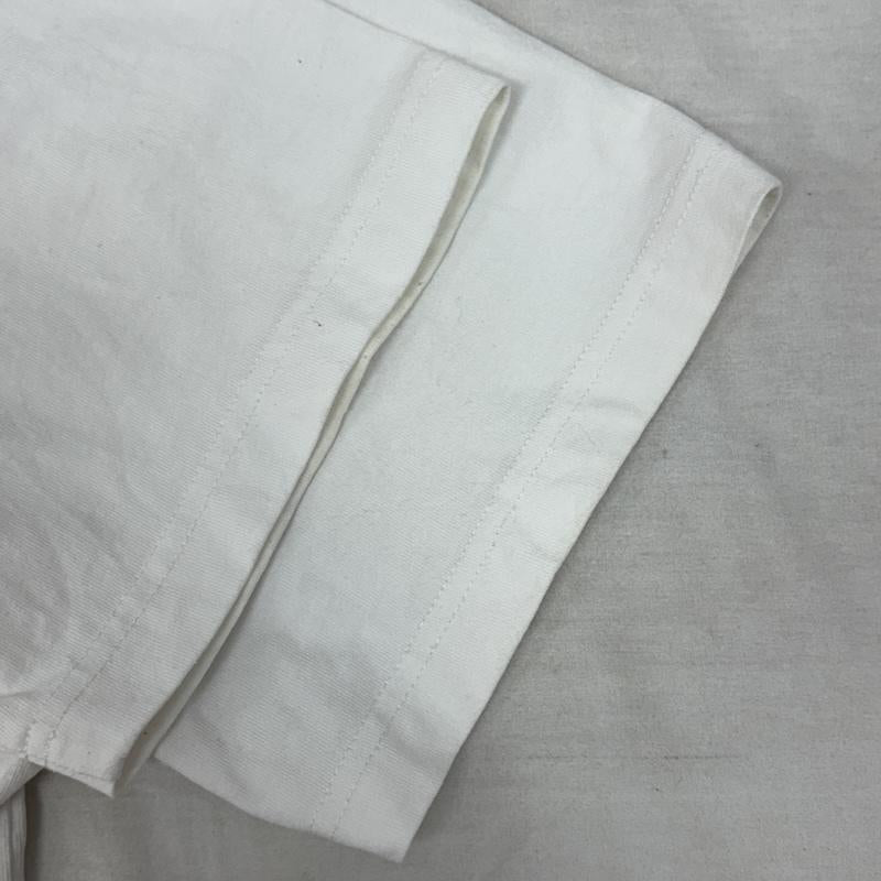 ステューシー STUSSY Tシャツ 半袖 クラウンロゴ 刺繍 ポケット Tシャツ ポケT ビッグサイズ XL 白 / ホワイト / white メンズ USED 古着 中古 50161532