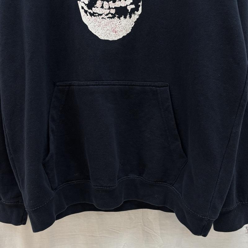 古着 USED パーカー 長袖 MISFITS ミスフィッツ バンド ロゴ プリント プルオーバー フーディ スウェット パーカー L 紺 / ネイビー / navy メンズ USED 古着 中古 50161537