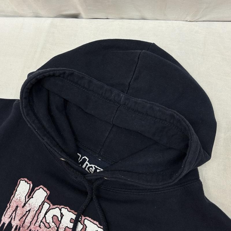 古着 USED パーカー 長袖 MISFITS ミスフィッツ バンド ロゴ プリント プルオーバー フーディ スウェット パーカー L 紺 / ネイビー / navy メンズ USED 古着 中古 50161537