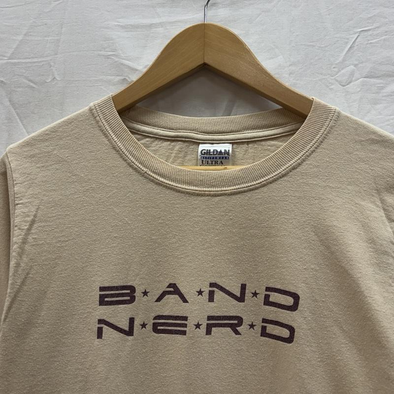 ギルダン GILDAN Tシャツ 長袖 BAND N.E.R.D エヌイーアールディー ロゴ プリント バンド Tシャツ ロンT S メンズ USED 古着 中古 50161538
