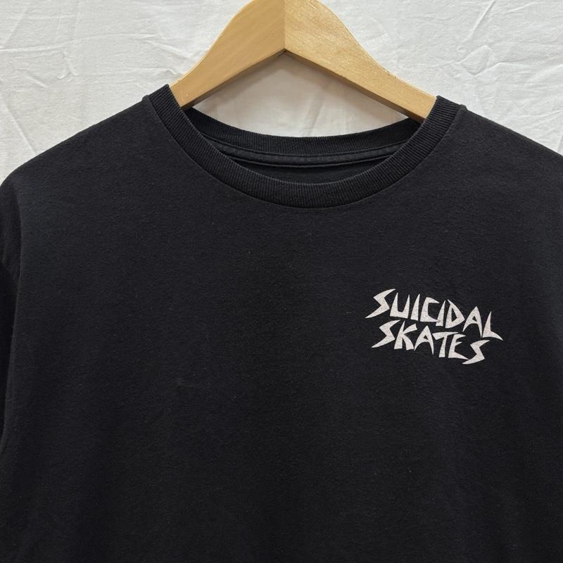 古着 USED Tシャツ 半袖 スイサイダルテンデンシー SUICIDAL SKATE Sロゴ プリント クルーネック Tシャツ USA製 M 黒 / ブラック / black メンズ USED 古着 中古 50161541