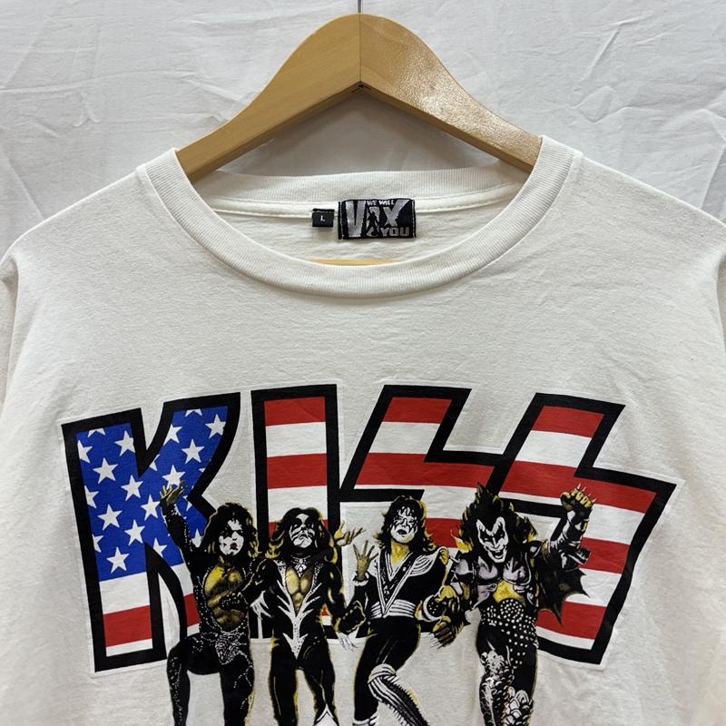 古着 USED Tシャツ 長袖 KISS キス ツアー バンド Tシャツ 長袖 バンT ロンT L 白 / ホワイト / white メンズ USED 古着 中古 50161543