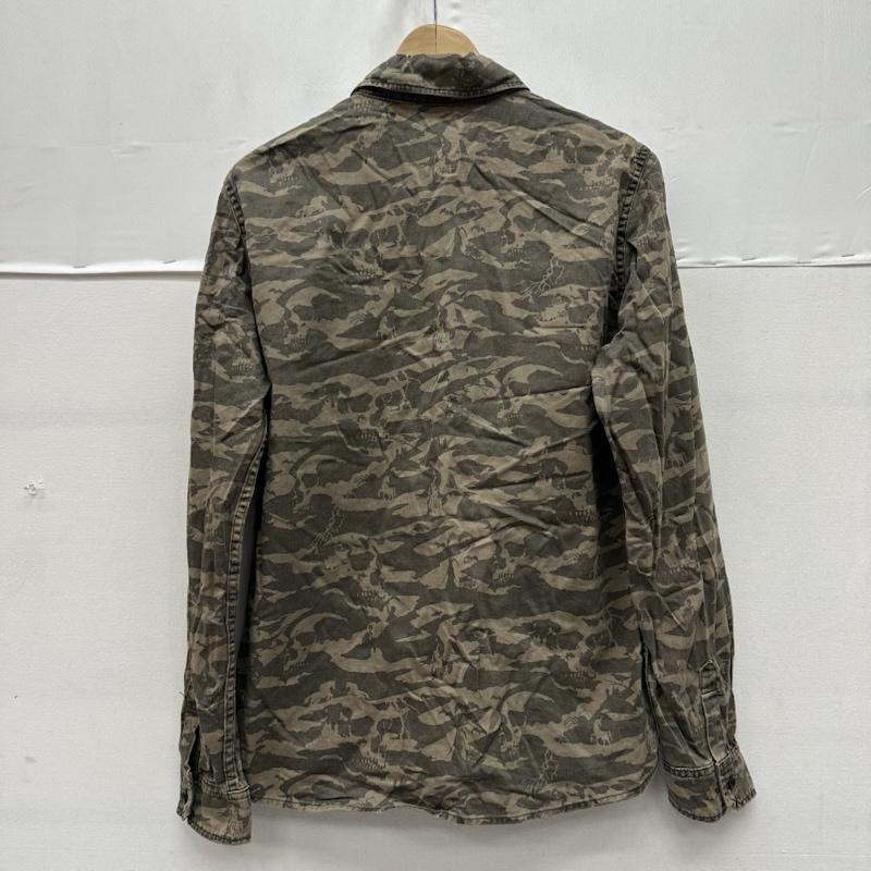 ヒステリックグラマー HYSTERIC GLAMOUR シャツ、ブラウス 長袖 迷彩 タイガー カモ ミリタリー シャツ カートコバーン 4AH-1652 M カーキオリーブ / カーキオリーブ / メンズ USED 古着 中古 50161545