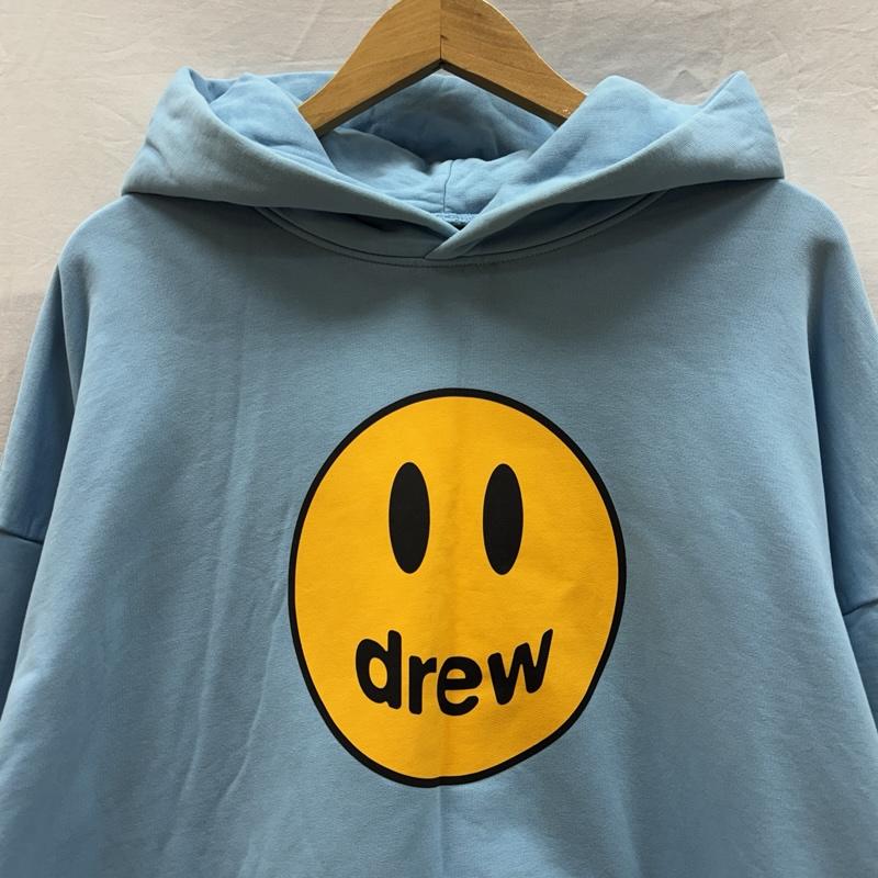 古着 USED パーカー 長袖 drew house ドリュー ハウス スマイルロゴ プルオーバー フーディ スウェット パーカー S 水色 / ライトブルー / メンズ USED 古着 中古 50161549