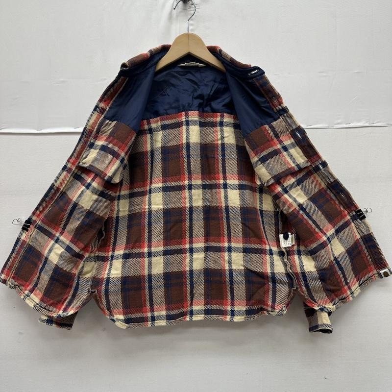 アベイシングエイプ A BATHING APE シャツ、ブラウス 長袖 エルボーパッチ ラブジェネ チェック フランネル シャツ S メンズ USED 古着 中古 50161550
