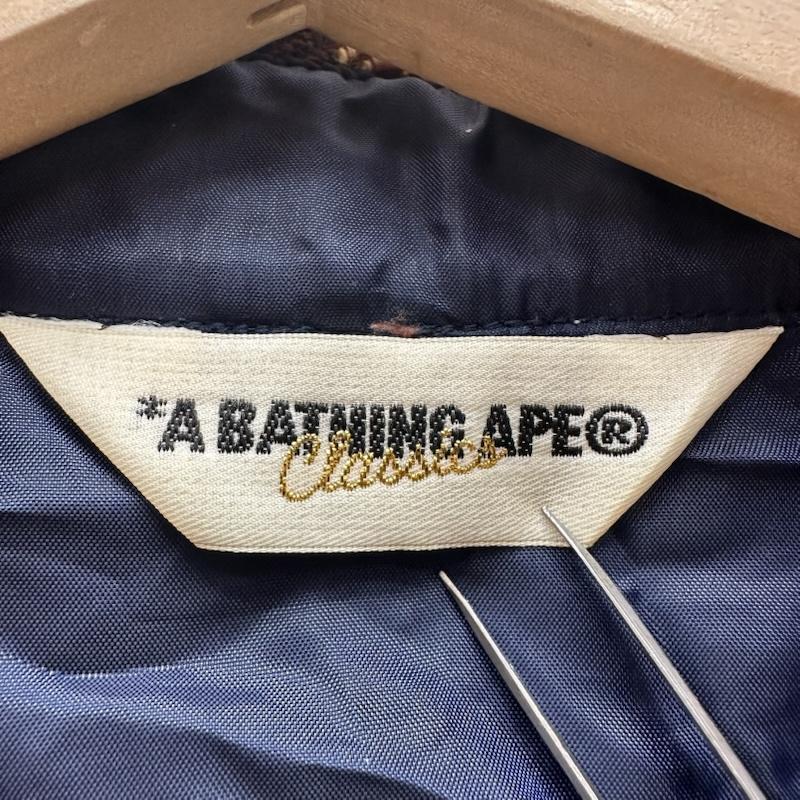 アベイシングエイプ A BATHING APE シャツ、ブラウス 長袖 エルボーパッチ ラブジェネ チェック フランネル シャツ S メンズ USED 古着 中古 50161550
