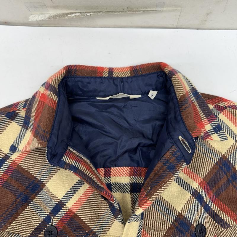 アベイシングエイプ A BATHING APE シャツ、ブラウス 長袖 エルボーパッチ ラブジェネ チェック フランネル シャツ S メンズ USED 古着 中古 50161550