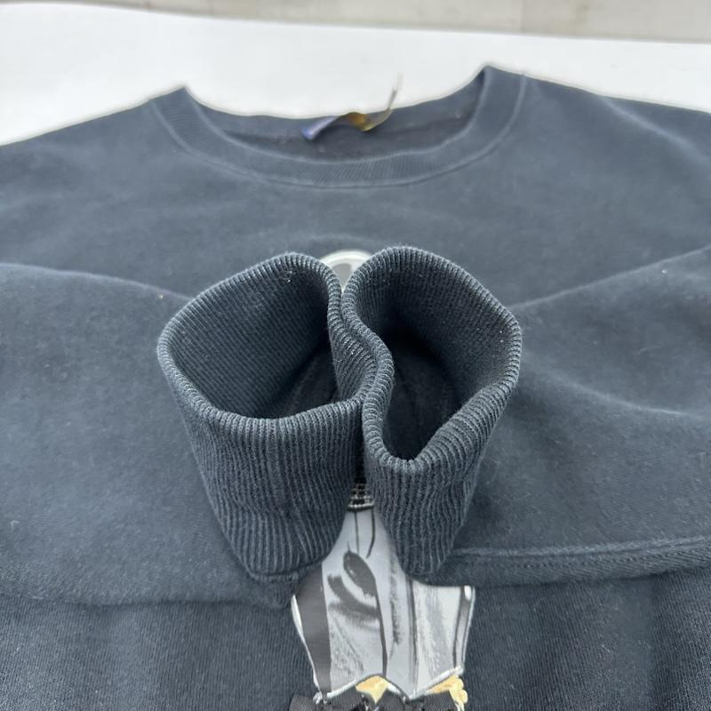 ポロラルフローレン POLO RALPH LAUREN トレーナー 長袖 22AW Plaid Tuxedo Polo Bear Jumper ポロベア プリント スウェット M 黒 / ブラック / black メンズ USED 古着 中古 50161552