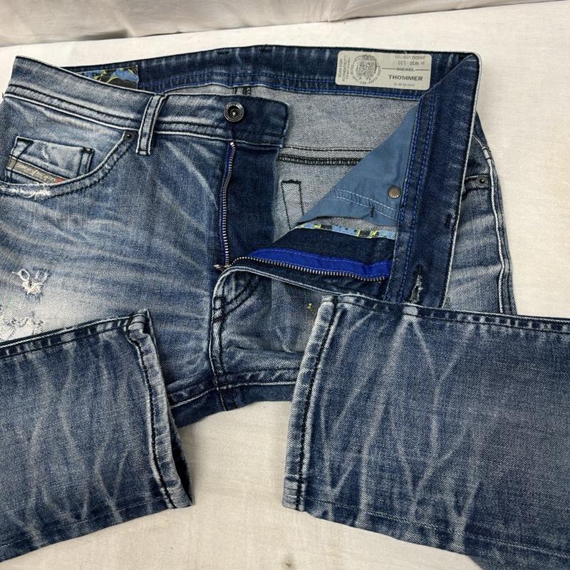 ディーゼル DIESEL パンツ デニム、ジーンズ THOMMER ダメージリペア加工 ストレッチ スリム デニム パンツ 30インチ メンズ USED 古着 中古 50161553