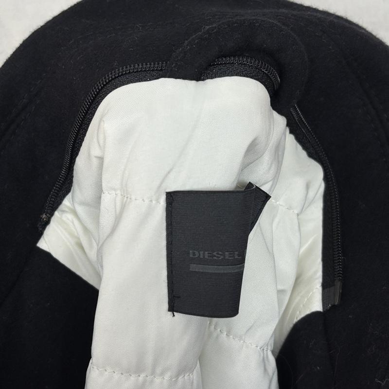 ディーゼル ブラック ゴールド DIESEL BLACK GOLD コート ピーコート ジップデザイン ウール ピーコート 46 黒 / ブラック / black メンズ USED 古着 中古 50161554