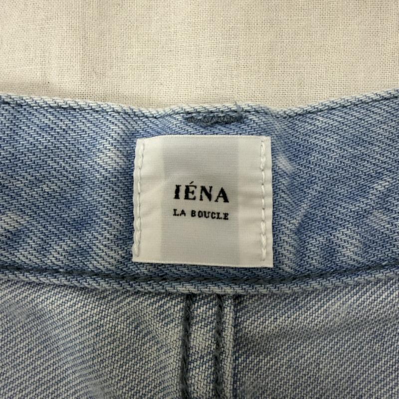 イエナラブークル IENA LA BOUCLE パンツ デニム、ジーンズ ソフトデニムスクウェアドットシルエットパンツ ドット柄 水玉 light blue 36 日本製 36 ドット 水色 / ライトブルー / レディース USED 古着 中古 50161559