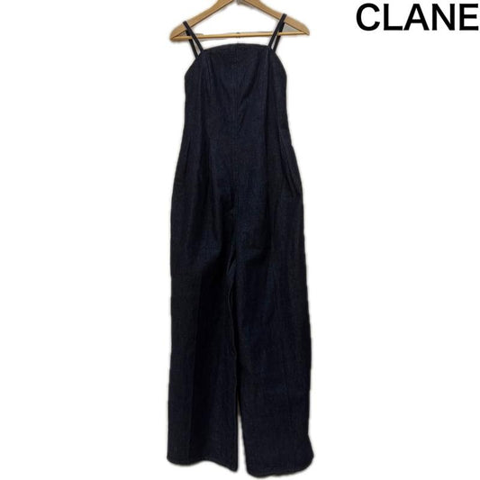 クラネ CLANE ワンピース・ドレス・オールインワン ワンピース・ドレス・オールインワン 12111-7342 ラウンドカットルーズオールインワン indigo SIZE:0 0 無地 インディゴ / インディゴ / Indigo レディース USED 古着 中古 50161560