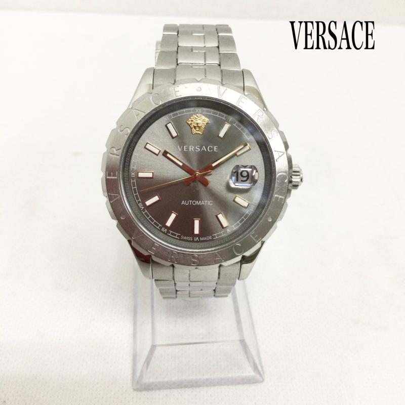 ヴェルサーチ VERSACE 腕時計 アナログ（自動巻き） VERSACE 時計　ヘレニウム　自動巻き　メンズ - 銀 / シルバー / silver color メンズ USED 古着 中古 50161562